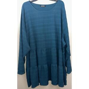 BloomChic Women's Green Comfy Curvy Plus Size Casual Flare Tunic? Dress? Sz 28